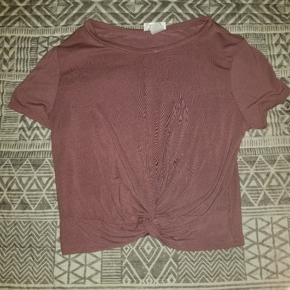 Cute wine crop top